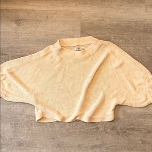 Old navy cream cropped sweater